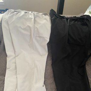 Chico's Zenergy Tie Front Elastic Waist Pull-On Cropped pants - 2 Pair size 1.5